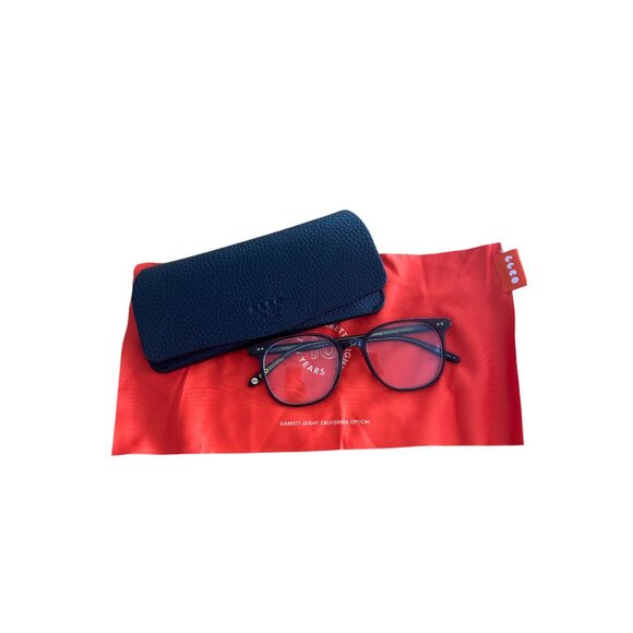 GARRETT LEIGHT Optical Carrol Black Glasses with Case - Picture 7 of 7